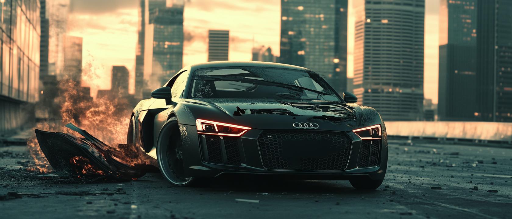 Audi dtc 2895, Повреждение электролинии питания левого модуля светодиодных ламп дневного освещения и стояночных огней., Ошибка ауди 2895, номер ошибки Audi 2895, Audi dtc 2895